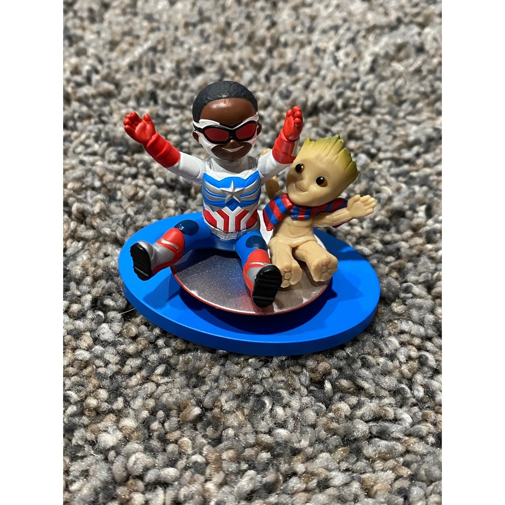 Tokyo Disneyland Marvel Figurine Its a Small World Captain America Groot
